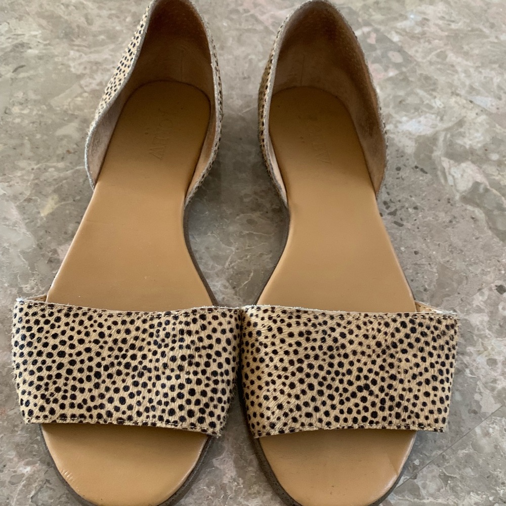 Jcrew cheetah flats